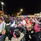 Cuenca. Locales y turistas disfrutaron del tradicional juego de carnaval.
