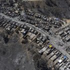 Un sector de El Olivar, afectado por los incendios forestales de Viña del Mar (Chile).