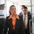 La presidenta del Consejo de Participación, Nicole Bonifaz, en una comparencia en la Asamblea.