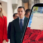 Daniel Noboa y Lavinia Valbonesi.