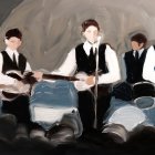 Uno de los 1.300 fotogramas pintadas a mano con oleo sobre celuloide por su directora, Em Cooper, para realizar el videoclip.