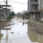 Durán. Muchos sectores del cantón, como la cooperativa 5 de Junio, están anegados por las lluvias.