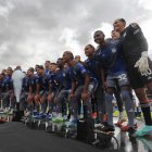 Emelec presentó a su equipo en la Explosión Azul que se celebró por primera vez fuera de Guayaquil