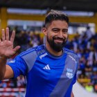 No paraba de sonreír Christian Noboa, en su primera Explosión Azul.