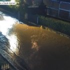 Algunas calles de la urbe porteña aún presentan afectaciones.