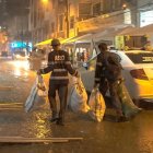 La lluvia empezó la noche de ayer