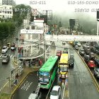 Las personas reportaron que una fuerte congestión afecta a los usuarios de esa vía, que conecta Quito con los valles.