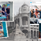 Fotomontaje que incluye capturas de publicaciones de redes sociales de la Empresa Pública de Turismo de Guayaquil.