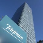 Sede.- Uno de los edificios de la empresa Telefónica.
