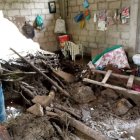 El golpe fue mortal y quedó debajo de lodo y escombros.