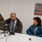 Juan Esteban Guarderas durante una rueda de prensa el 20 de febrero. Pidió la renuncia del alcalde Pabel Muñoz.