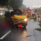 Lugar del accidente de tránsito.