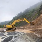 En el kilómetro 90 de la vía Cuenca- Molleturo se construirá un muro de contención al pie del talud