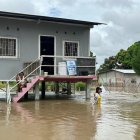 Las afectaciones de la inundación en Colimes.