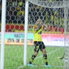 Francisco Fydriszewski no estuvo acertado en el juego ante Deportivo Quito.