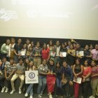 Alumnos de la carrera de  Diseño que participaron en el evento.