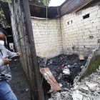 Así quedó el lugar donde ocurrió el incendio.