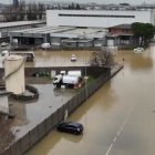 Un sector urbano de la ciudad de Vicenza, en la región del Véneto, donde la situación es muy complicada, con muchas casas inundadas y numerosas carreteras cortadas.