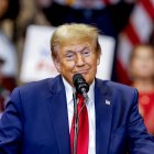 Fotografía de archivo en la que se registró al expresidente de Estados Unidos Donald Trump.