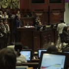 El vocal del Consejo de la Judicatura, Fausto Murillo, compareció en el Pleno de la Asamblea, donde fue destituido