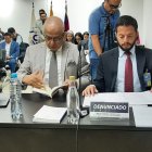Consejero Santiago Guarderas acudió a la audiencia  por supuesta infracción electoral en contra del alcalde Pabel Muñoz.