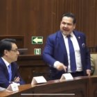 Captura de video del tenso momento en el que Muentes le gritó a Villavicencio