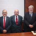 Miguel Palacios junto a Walter Mera y. Pablo Martínez.