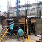 Edificación. Una de las obras de construcción que se realiza en Ecuador.