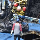 Buque de pesca industria de atún.