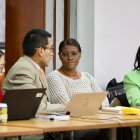 Con la presencia de la fiscal general del Estado, Diana Salazar, inició la audiencia de vinculación de 13 personas (incluidas un juez y una fiscal).