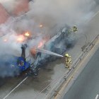 El incendio se registró en la avenida 25 de Julio, la tarde de este lunes 18 de marzo.