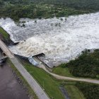 En la imagen se observa la inundación este jueves 21 de marzo de 2024, en el departamento de Florida (Uruguay).