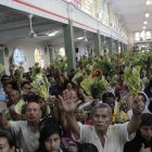 Referencial. Cientos de ciudadanos se alistan para el  Domingo de Ramos.