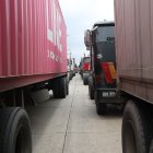 Afectación.- Hay congestionamiento fuera de los puertos que están en la Isla Trinitaria.