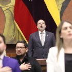 El presidente de la Asamblea Nacional, el socialcristiano Henry Kronfle, en sesión del pleno.