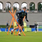 El seleccionado argentino Rodrigo De Paul en uno de los últimos entrenamientos en Estados Unidos.