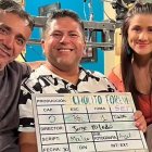 Jorge con E y Elba González.