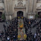 Creyentes participan en la procesión de "La Reseña de Jesús" que recorrió las principales calles este martes 26 de marzo de 2024, en Ciudad de Guatemala (Guatemala).