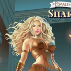 Fotografía cedida por TidalWave Productions donde se muestra la portada del cómic dedicado a la cantante colombiana Shakira por la serie "Female Force".