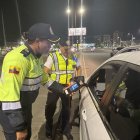 Acción. El operativo se realizó en un tramo de la avenida León Febres Cordero.