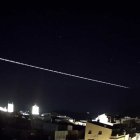 n bólido artificial, posiblemente un misil balístico, sobrevoló el este de España hasta perderse en el mar.