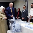 Estambul. El Presidente Recep Tayyip Erdogan, votando este domingo 31 de marzo de 2024.