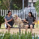 Apenas el parque fue inaugurado, empezaron a llegar los vecinos en compañía de sus familias y mascotas.