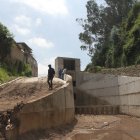 La quebrada El Tejado se realizó un mejoramiento de infraestructura de captación de sólidos