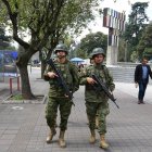 Habrá presencia de militares en las calles hasta que finalice la vigencia del actual estado de excepción, el 8 de abril de 2024.