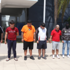 Los detenidos fueron presentados por la Policía.