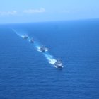 Filipinas desarrolló ejercicios marítimos este domingo 7 de abril.