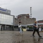 Entrada de la planta nuclear.