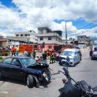 El conductor del bus chocó a varios autos en el sector