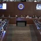 Fotografía de una reunión del Consejo Permanente de la Organización de los Estados Americanos (OEA).